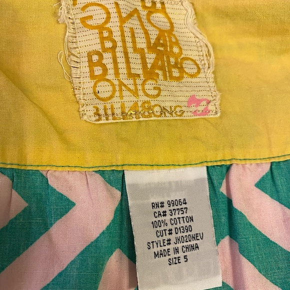 Billabong Women’s Size S Geometric Tie Skirt - Picture 5 of 5